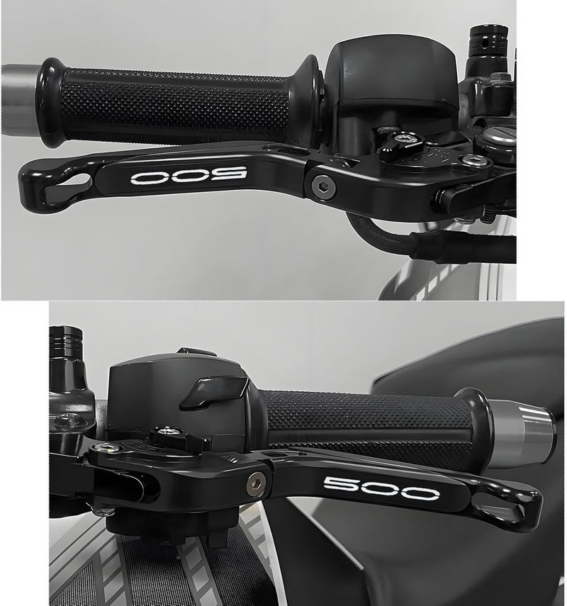 XIDAODIT for Kawasaki NINJA500 Ninja 500 Z500 Z 500 SE 2024 2025 Motorcycle Clutch Lever Adjustable Handlebars Brake and Clutch Levers Set (Black) - Image 2